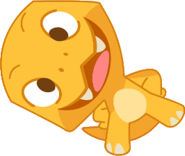 Ty, a tyrannosaurus, lying down